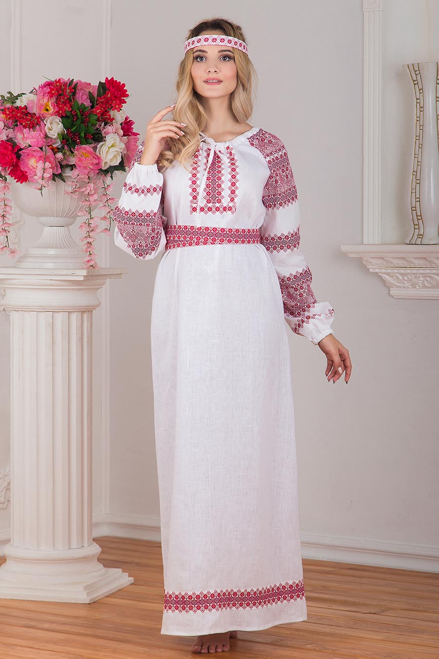 A playful frame from Women in Slavic costumes — online in Chicago